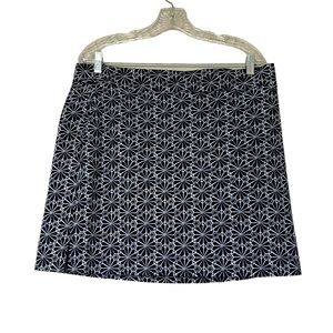 IZOD Skirt Womens 12 Blue Skort Golf Sport Activewear Stretch‎ Pocket